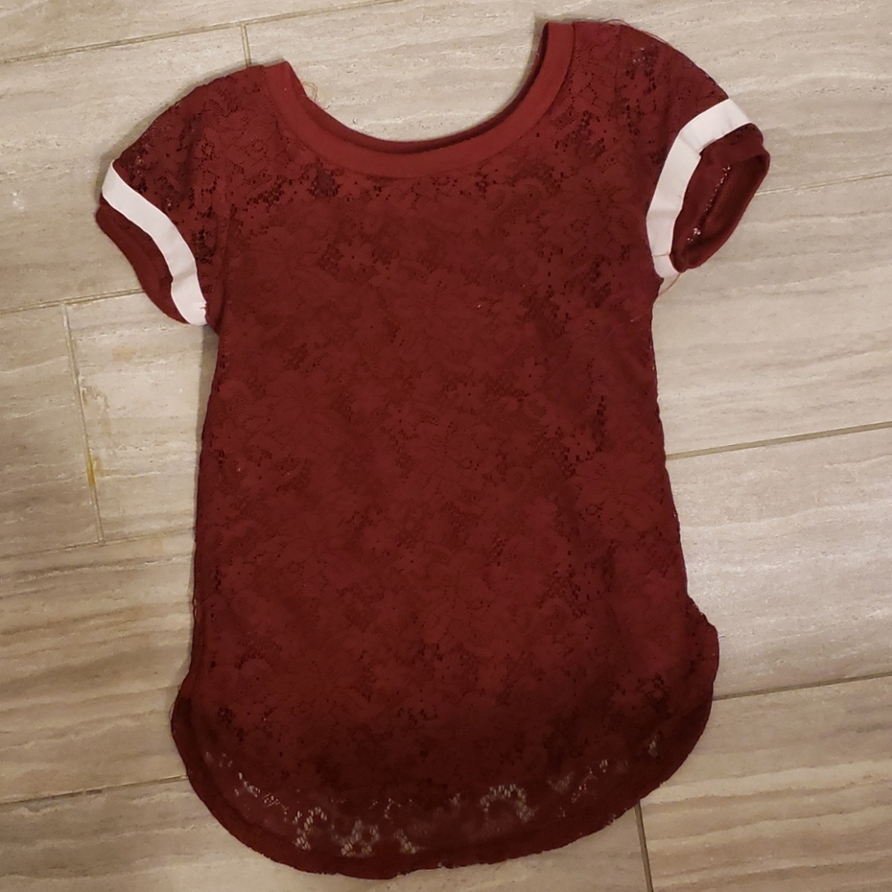 Lace overlay top